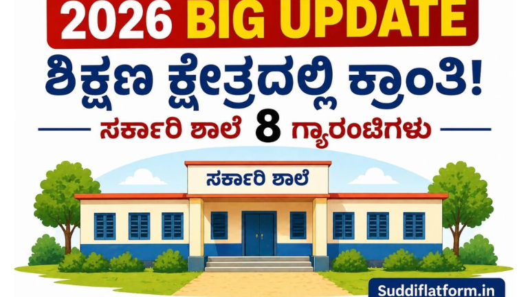 ಸರ್ಕಾರಿ ಶಾಲೆಗಳ 8 ಗ್ಯಾರಂಟಿಗಳು 2026